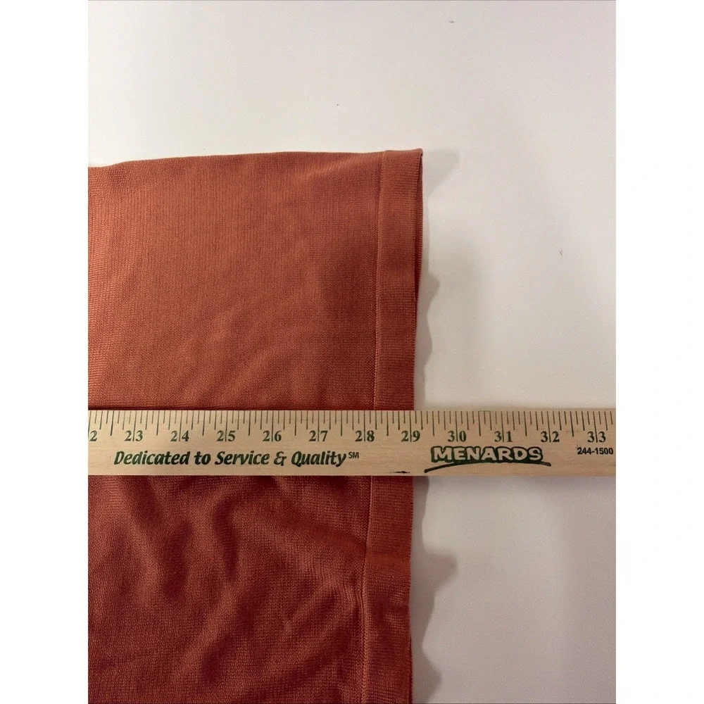 Johnston and Murphy Mens Sweater Size M Short Sleeve 100% Silk Casual Orange